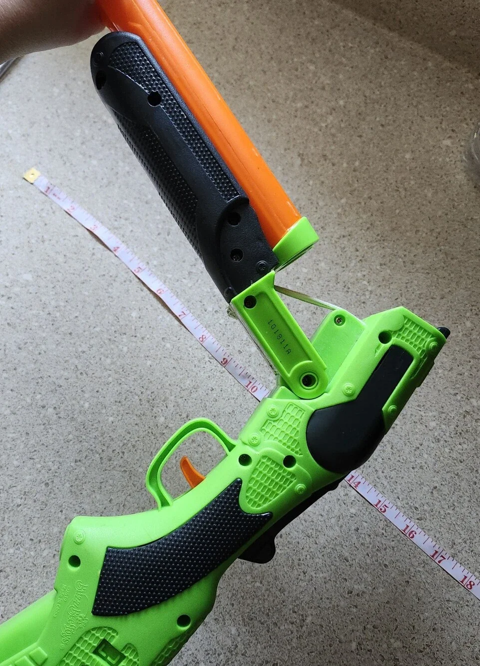 Green and Orange Kids Foam Blaster Toy Rifle